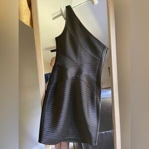 BCBG One Shoulder Black Dress - Size 2